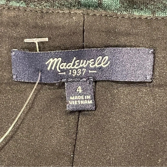 MADEWELL Zip Skirt in Dark‎ Plaid - Picture 5 of 7